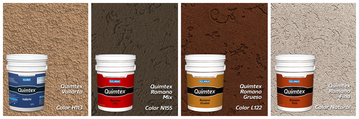 Una pequeña muestra de los revestimientos plásticos y colores que tenemos para ofrecer