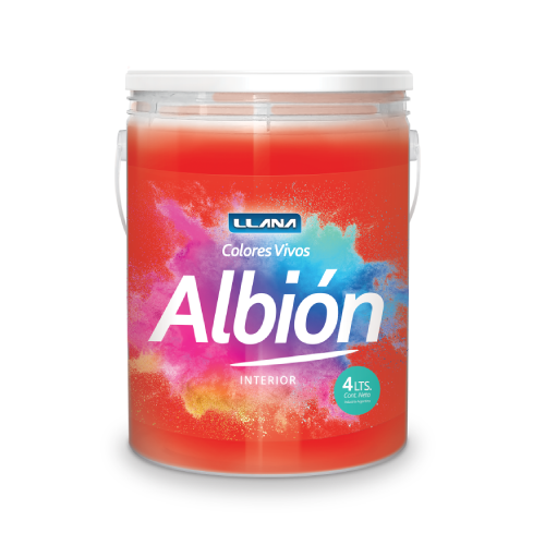 Tarro de Albión colores vivos (rojo Dalia)