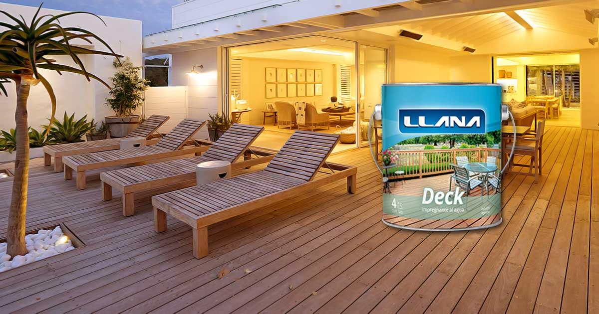 Barniz impregnante al agua para decks